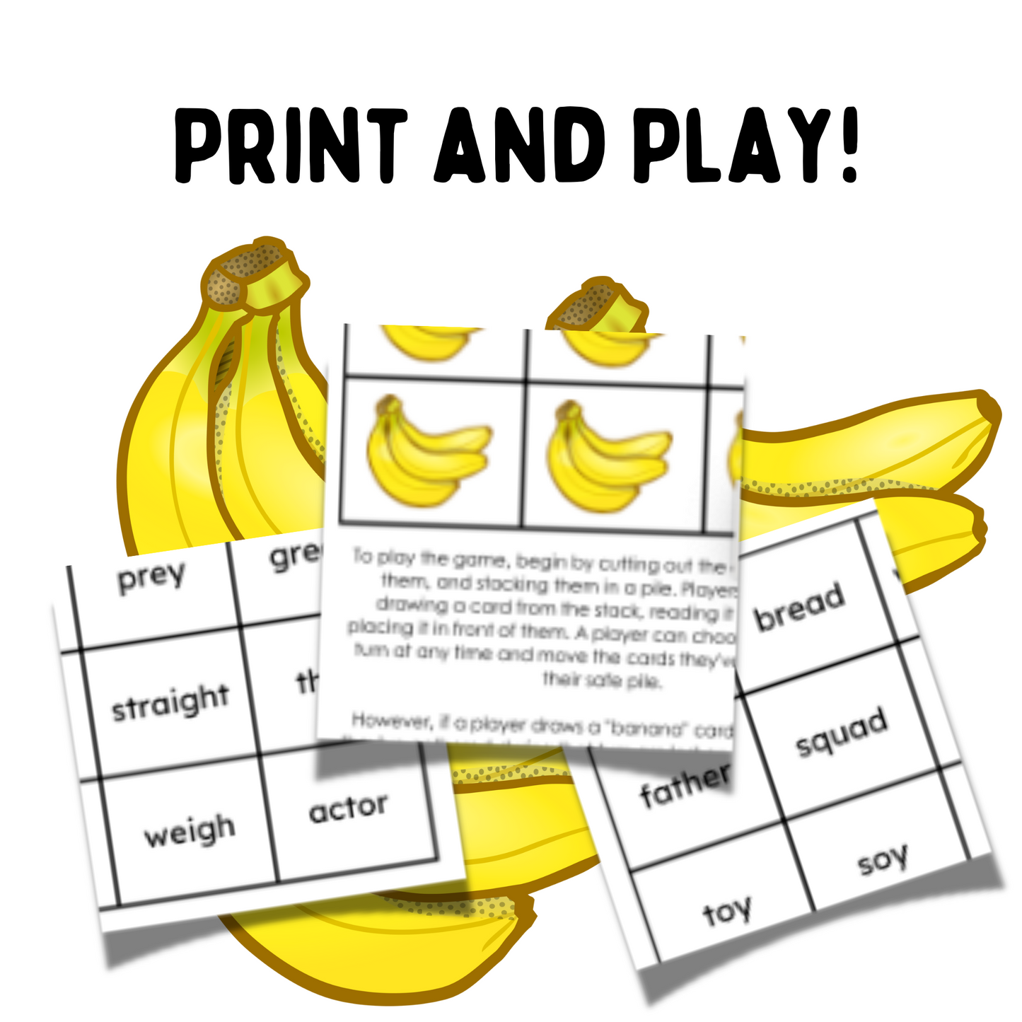 So Bananas (Vowel Team Reading Game)