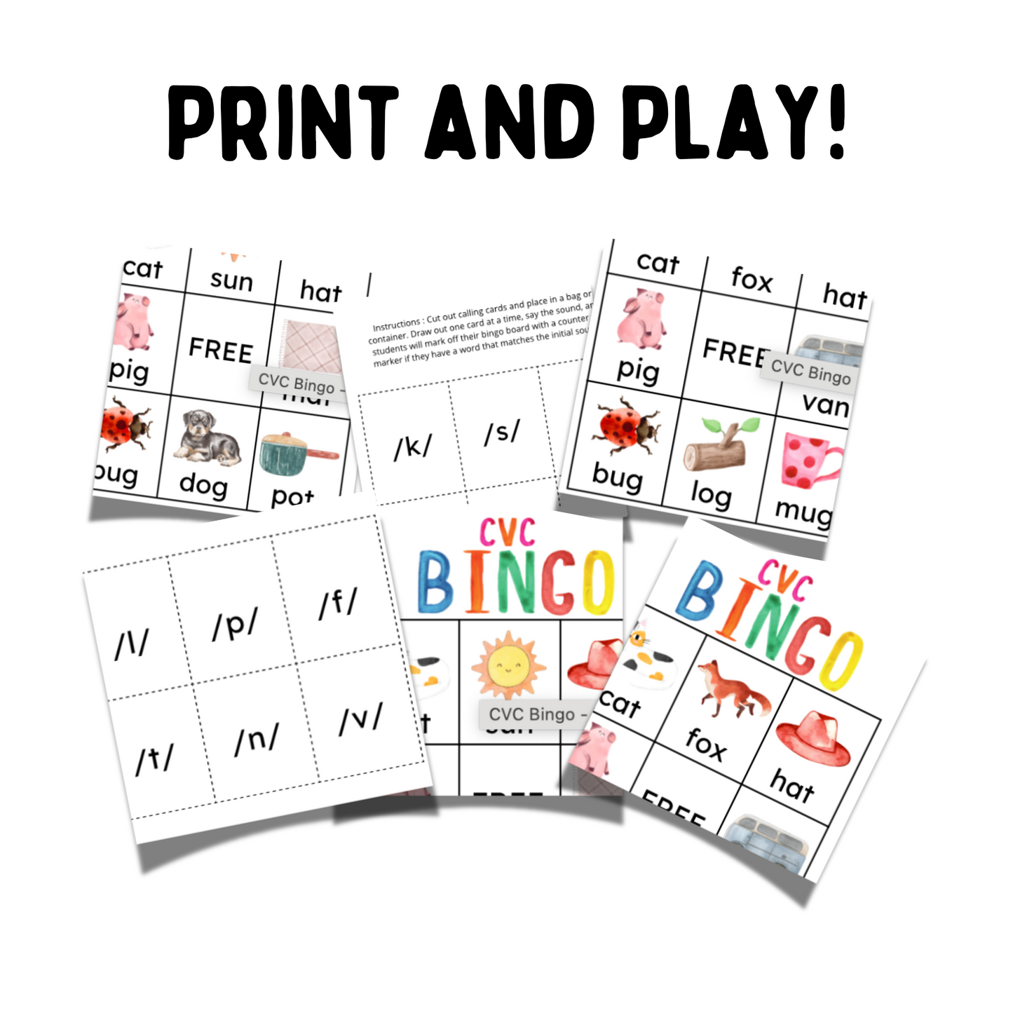 Initial Sound Bingo