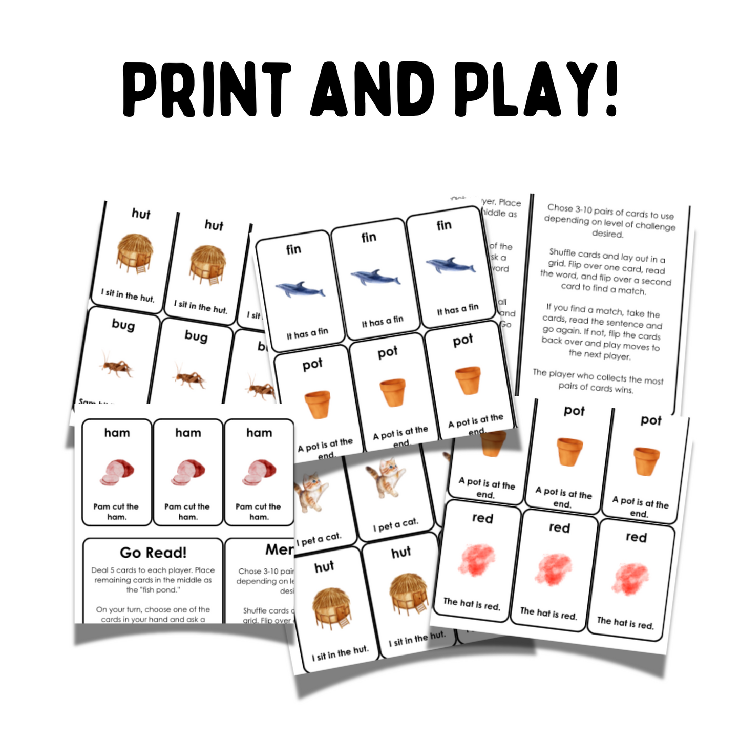 CVC Card Game: Go Read!