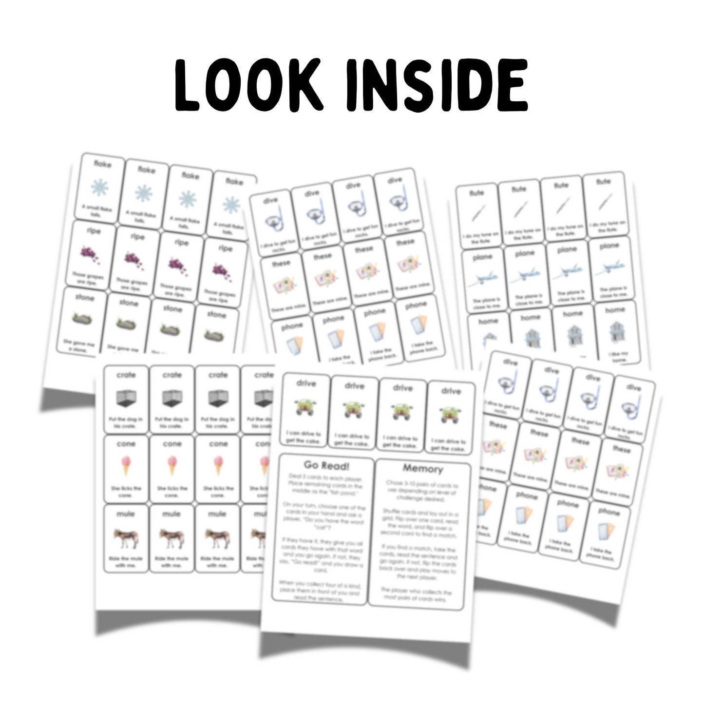 Go Read! (VCE Long Vowel Words)